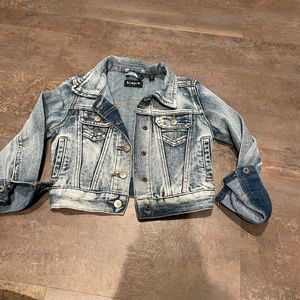 a cut kidpik washed jean jacket